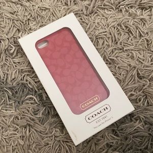 Coach iPhone 5 Case BRAND NEW - NEVER OPENED